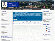 Tablet Screenshot of comune.capraia-e-limite.fi.it